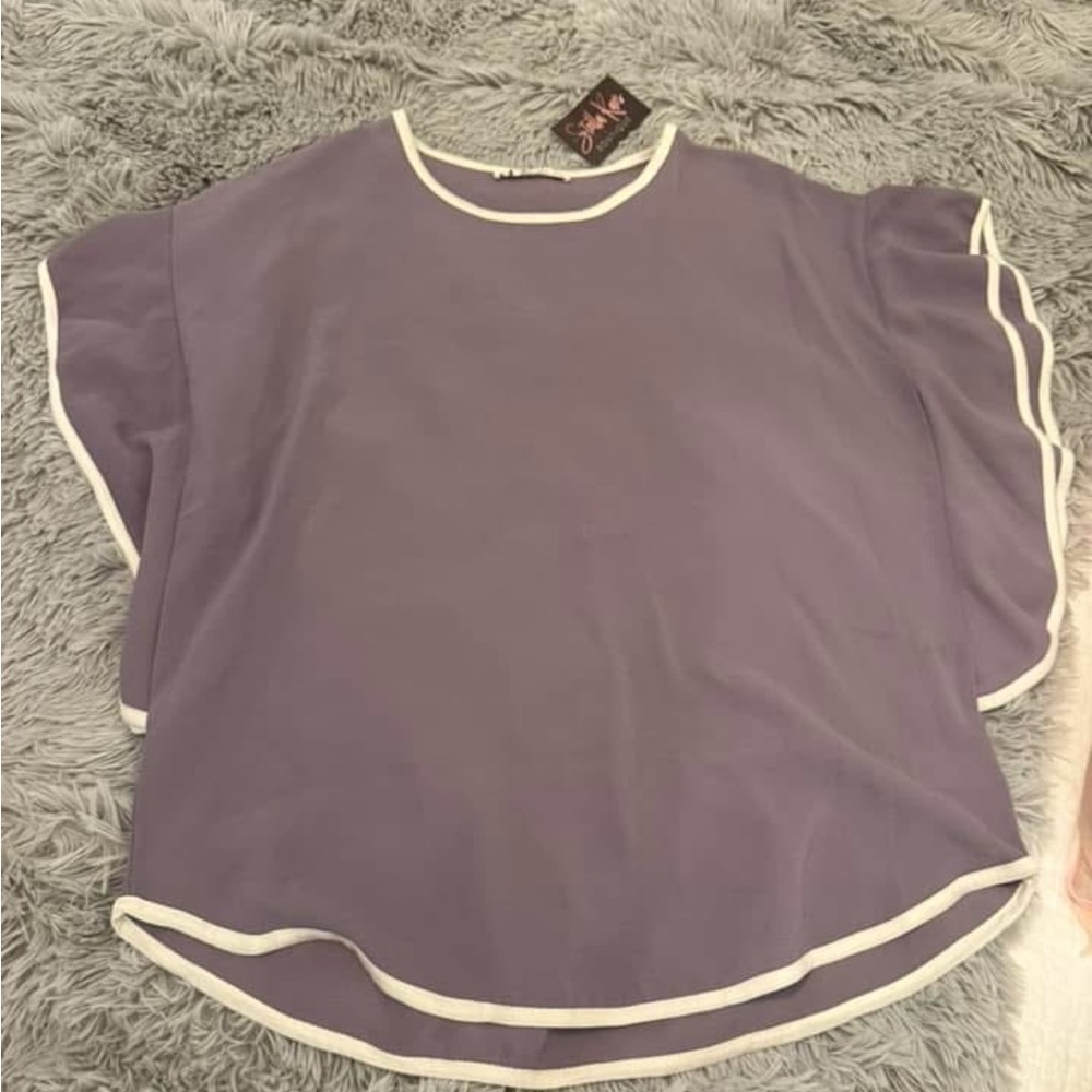 NWT Boutique Elegant Purple Women's Top